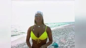 video of poppin out of her bikini top
