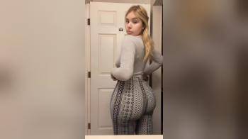 video of White gurl in flared pants