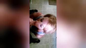 video of wife on her knees sucking him off in the kitchen PoV