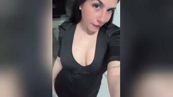 video of Big tits black dress