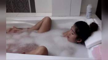 video of Asian milf webcams in bath while alone