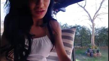 video of Beauty with awesome body webcams outside