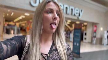 video of cum walk in the mall