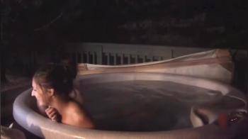 video of Late night hot tub fun