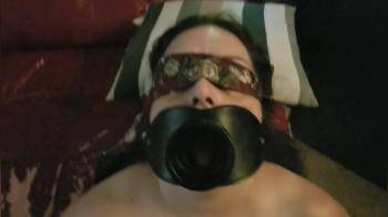 video of used cockslut takes cock and facial with open mouth gag