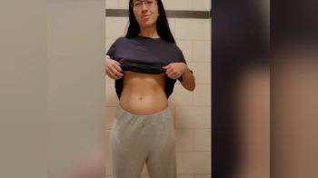 video of Hot Body Flashing In A Restroom