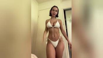 video of Girl in white bikini