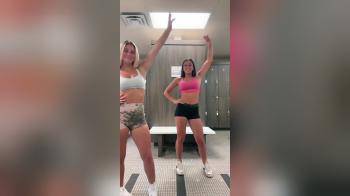 video of Two girls at gym