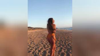 video of hand bra on beach