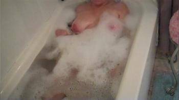 video of Big titties in the bath