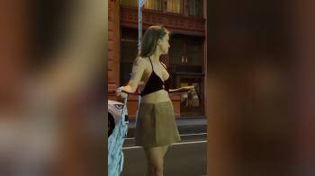 video of Changing Clothes on a Public Street