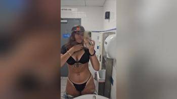 video of dunkin donuts babe loves teasing with her body