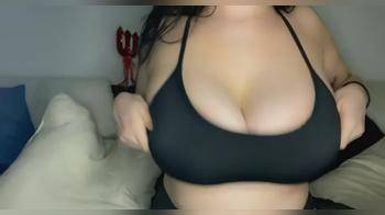 video of big boobs in a black bra