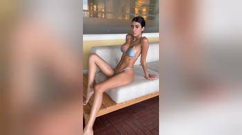 video of hot body grey bikini