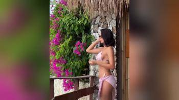 video of nice abs tiny bikini