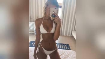 video of tanned sorority girl white bikini