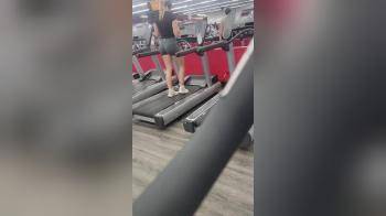 video of Girl at gym in tight shorts