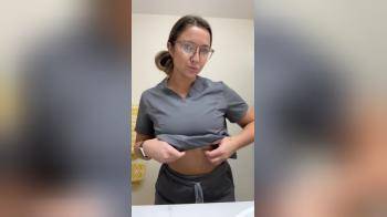 video of What do you call a cute nurse who gets naked at work