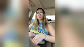 video of Driving with my tits out because I don t trust airbags