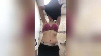 video of sweet teen strips at work