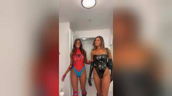 video of spider girl and bat girl