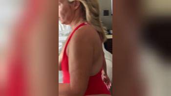 video of Tits showing in wife s swimwear