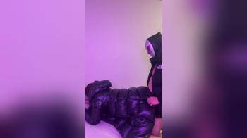 video of Nice Halloween Fuck In Shiny Puffy Down Jacket