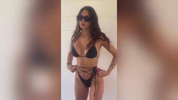 video of hot body black bikini