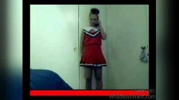 video of Cheerleader stripping webcam