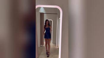 video of long legs tight dress