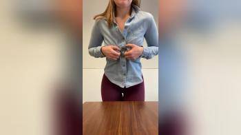 video of Office Work Titty Drop