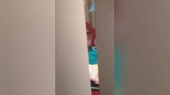 video of Girl caught masturbating to porn