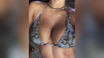 video of big tits in snake bikini