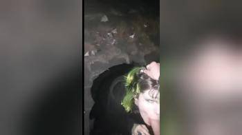 video of emo girl sucking dick in the dark in public