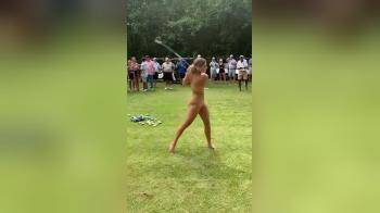 video of Was she playing strip golf