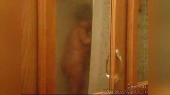 video of watching wife shower