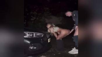 video of Fucks skinny blonde on car bonnet