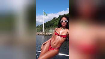 video of brasilian hottie on the boat