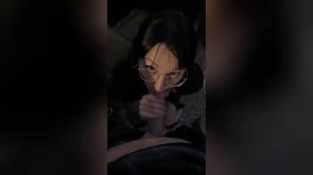 video of Goth teen sucks dick on the side of the road