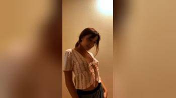 video of Cute college showing body