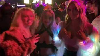 video of Last call sluts flashing their tits