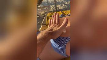 video of Tits out at the beach