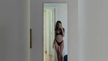 video of skinny bikini selfshot babe