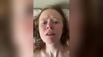 video of ginger begging for cum