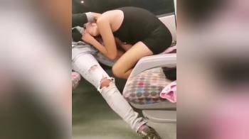 video of drunk girl gives head while on a train