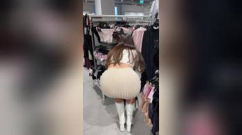 video of peachy ass at the store