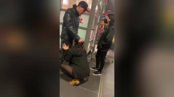 video of Depraved slut sucks my cock in the subway station