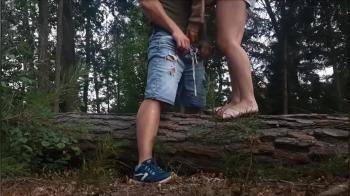 video of A Stranger Fucked me Doggystyle after I Sucked him in the Forest