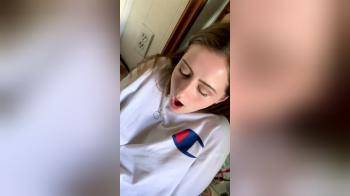 video of Pretty Girl Gets Filled at the Bathroom Sink