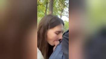 video of Friend Sucks me until I Cum on a Public Trail